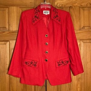 NWOT Vintage Morgan Miiller Lined Blazer Size 12